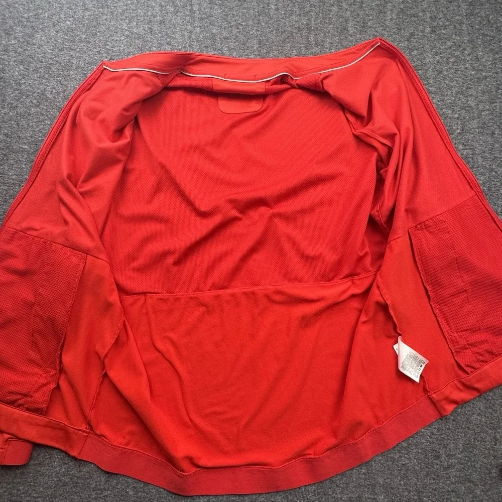 Ohio State Buckeyes‎ Windbreaker Jacket Mens Sz L Red Nike Softshell Full Zip